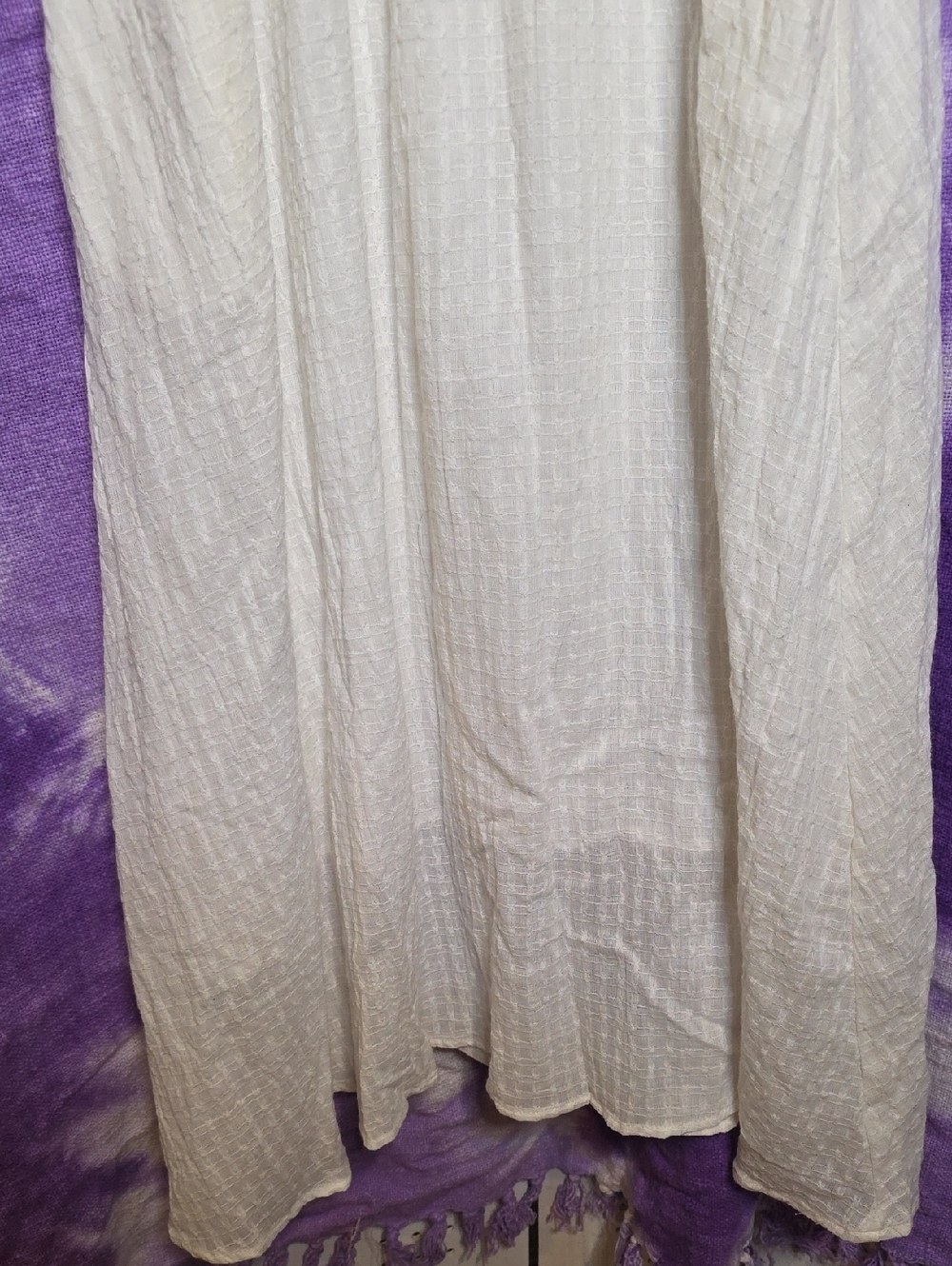 Hayden Lined Maxi Dress White Small Pockets - Picture 2 of 9